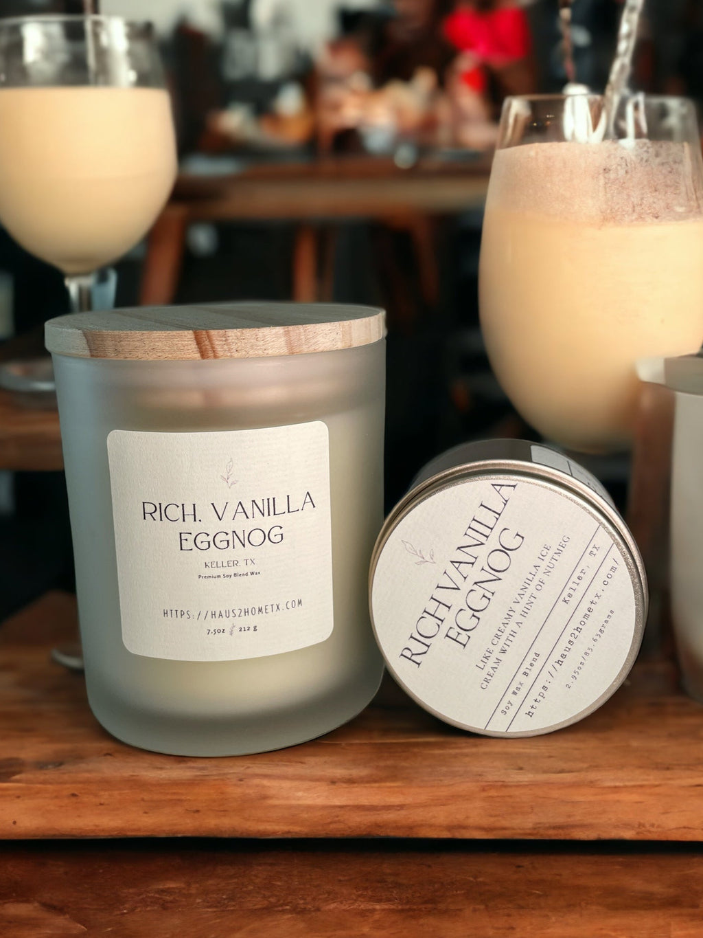 RICH ADDICTリッチアディクトVanilla ScentedCandle Rich, Vanilla Eggnog Candle – haus2hometx
