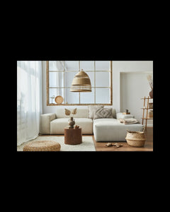 neutral, modern living room
