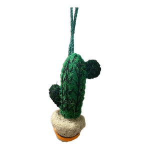 Wool Felt Potted Cactus Embroidered Ornaments